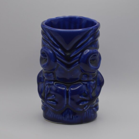 Tiki Farm 2001 Blue 5 inch Tiki (Drew Brophy Shellhead) - Picture 3 of 6